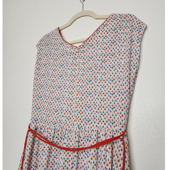 Vintage 60s 70s Popsicles Ice Cream Cones All Over Maxi Union Dress Kay Windsor - Picture 11 of 11